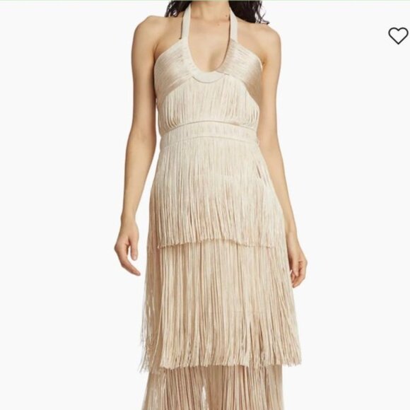 Simkhai Baldwin Draped Fringe Maxi Dress - Picture 3 of 13